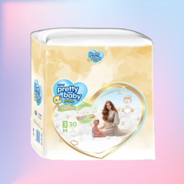 Pretty Baby Diaper Pants (M) 30 Pcs
