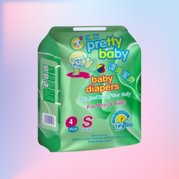 Pretty Baby Diaper (S) 4 Pcs