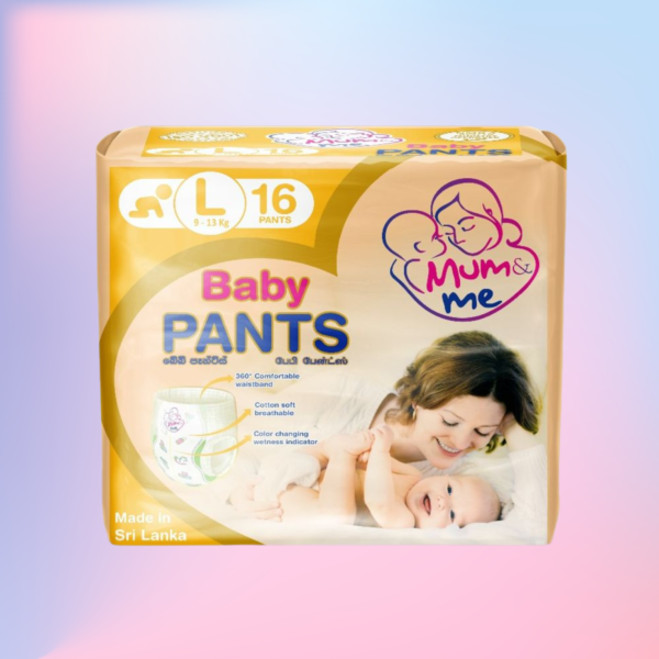 Mum & Me Baby Diaper Pants (L) 16 Pcs