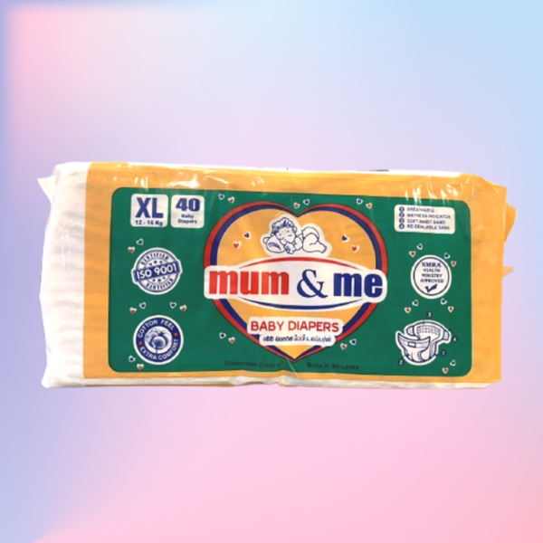Mum & Me Baby Diaper (XL) 40 Pcs