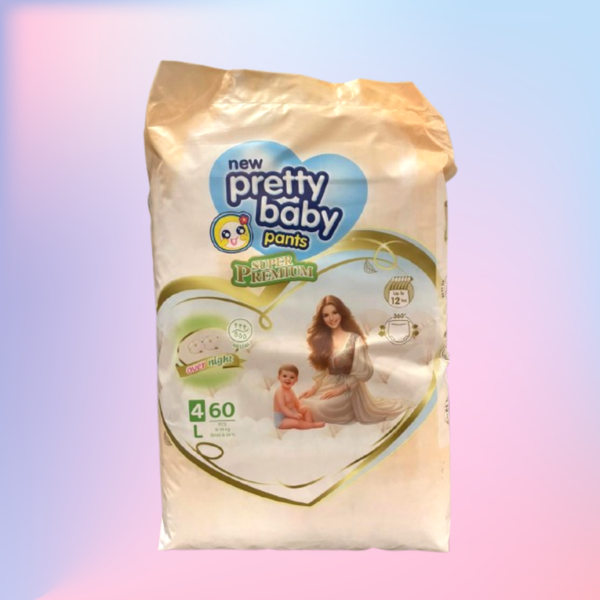 Pretty Baby Diaper Pants (L) 60 Pcs