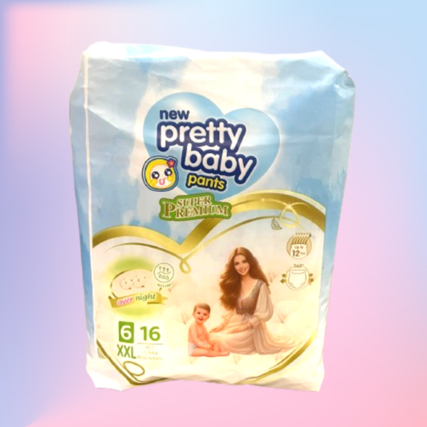 Pretty Baby Diaper Pants (XXL) 16 Pcs