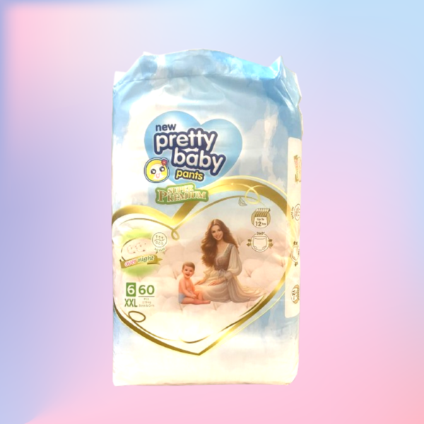 Pretty Baby Diaper Pants (XXL) 60 Pcs