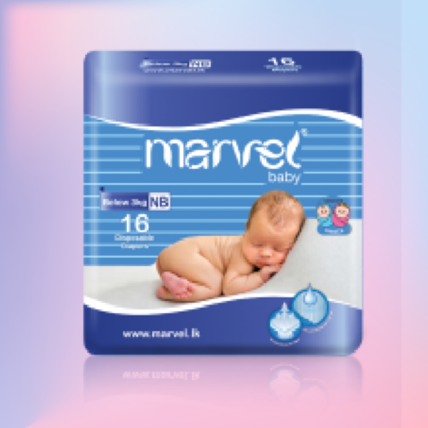 Marvel Baby Diaper (NB) 16 Pcs