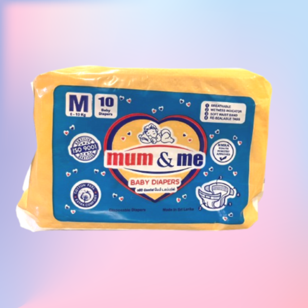 Mum & Me Baby Diaper (M) 10 Pcs