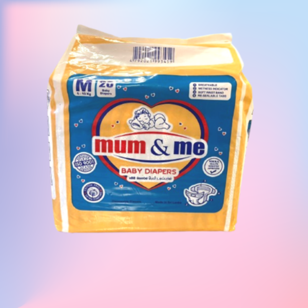 Mum & Me Baby Diaper (M) 20 Pcs