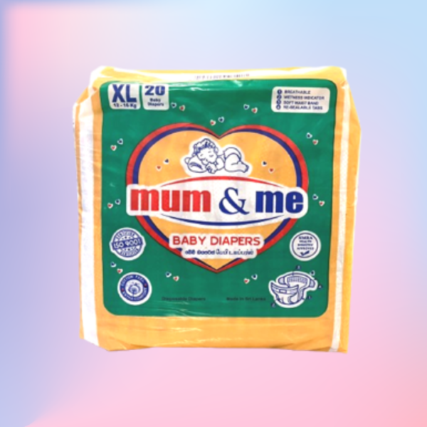 Mum & Me Baby Diaper (XL) 20 Pcs